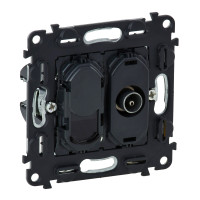 Розетка TV + RJ45 Кат.6 UTP,Valena IN'MATIC,753055