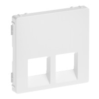 Лицьова панель розетки RJ11+RJ45 Білий,Valena LIFE,755420