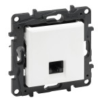 Розетка інформаційна RJ45 CAT5e UTP, колір Білий, NILOE STEP 863159