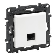 Розетка інформаційна RJ45 CAT5e UTP, колір Білий, NILOE STEP 863159