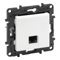 Розетка інформаційна RJ45 CAT5e UTP, колір Білий, NILOE STEP 863159