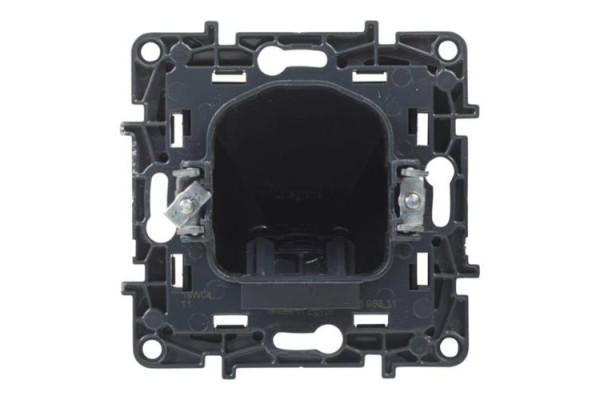 Вивід кабелю з фіксатором IP21, колір Чорний, NILOE STEP 863529