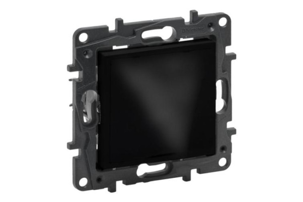 Вивід кабелю з фіксатором IP21, колір Чорний, NILOE STEP 863529