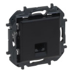 Розетка інформаційна RJ45 CAT5e UTP, колір Чорний, NILOE STEP 863559B