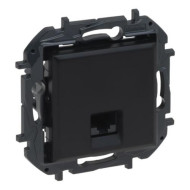 Розетка інформаційна RJ45 CAT5e UTP, колір Чорний, NILOE STEP 863559B