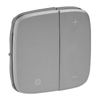 Накладка світлорегулятора нажимного, Алюміній, Valena ALLURE 752087