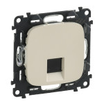 Розетка информационная RJ45 CAT5e UTP, цвет Слоновая кость, Valena ALLURE 753840