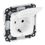 Розетка 2К+З зі шторками IP44 Білий,Valena ALLURE,755204