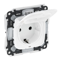 Розетка 2К+З со шторками IP44 Білий,Valena ALLURE,755204