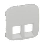 Лицевая панель розетки RJ11+RJ45 Белый, Valena ALLURE,755425
