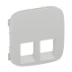 Лицьова панель розетки RJ11+RJ45 Білий,Valena ALLURE,755425