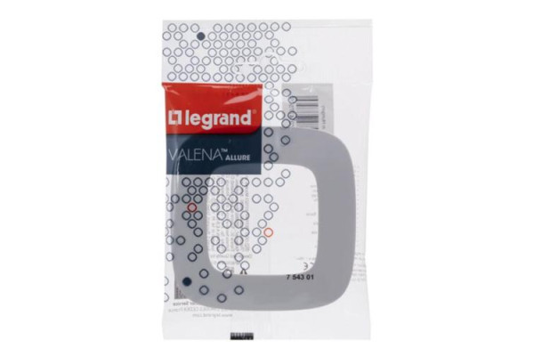 Рамка 1-постова, колір Білий, Valena ALLURE 754301