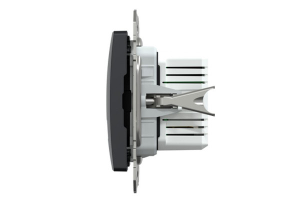 Розетка USB Sedna Design & Elements, тип A+C, 3 A, 21 Вт, чорний, SDD114405