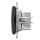 Розетка USB Sedna Design & Elements, тип A+C, 3 A, 21 Вт, чорний, SDD114405