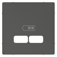 Центральна плата до механізма зарядного пристрою USB, Антрацит матовий, System-M Merten MTN4367-0414