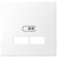 Центральна плата до механізма зарядного пристрою USB, Білий лотос, пластик, D-Life Merten MTN4367-6035