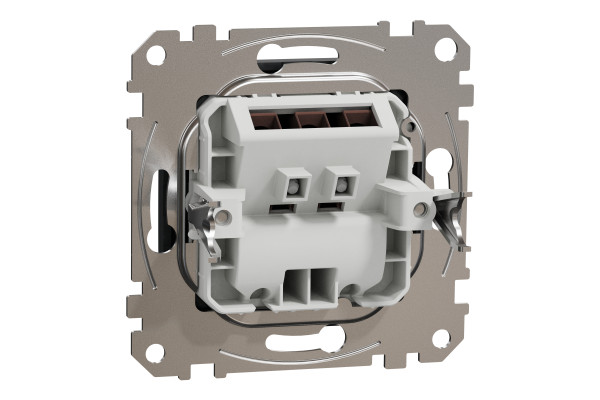 Розетка кабельна, 25А-250В, Чорний, Sedna Design SDD114903