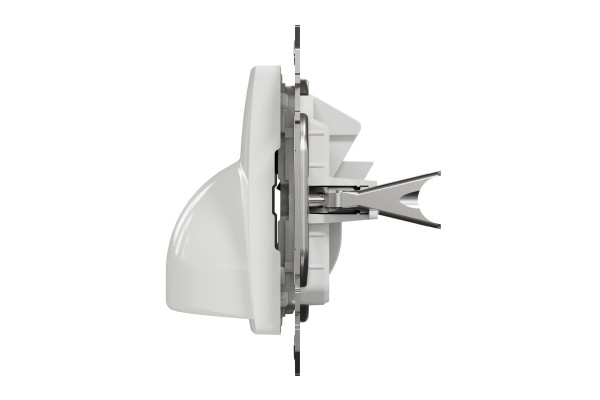 Розетка кабельна, 25А-250В, Білий, Sedna Design SDD111903