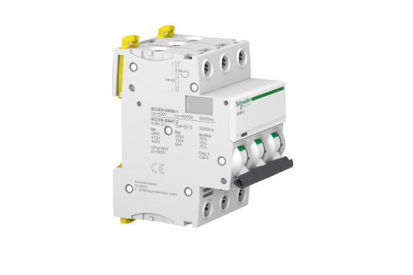 Автоматичний вимикач iC60N 3P 40A C Schneider Electric A9F79340