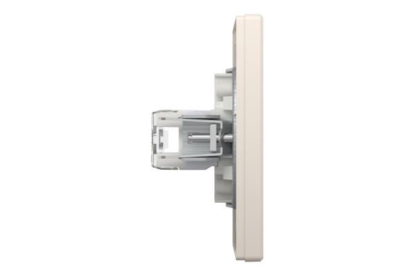 Розетка комп'ютерна, RJ45, кат.6, UTP, Кремова, Asfora EPH4700123