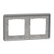Рамка 2-постова, Біле скло, Sedna Elements SDD360802