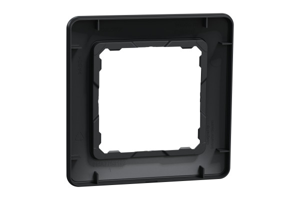 Рамка 1-постова, Чорний, Sedna Design SDD314801