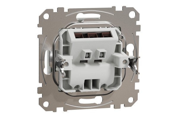 Розетка кабельна, 25А-250В, Білий, Sedna Design SDD111903