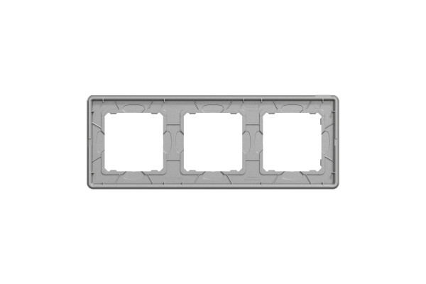 Рамка 3-постова, Біле скло, Sedna Elements SDD360803