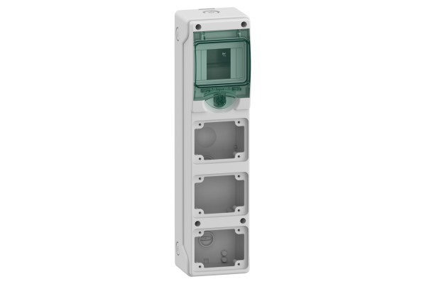 Щит MUREVA для промислових роз'ємів, 392х98х98, 4мод. Schneider Electric 13177