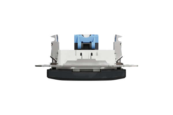 Комп'ютерна розетка RJ45, кат. 6, неекр. UTP, Чорний, Sedna Design SDD114461