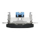Комп'ютерна розетка RJ45, кат. 6, неекр. UTP, Чорний, Sedna Design SDD114461