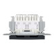 Розетка комп'ютерна, RJ45, кат.6, UTP, подвійна, Антрацит, Asfora, EPH4800171