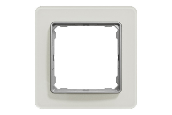 Рамка 1-постова, Біле скло, Sedna Elements SDD360801