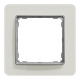 Рамка 1-постова, Біле скло, Sedna Elements SDD360801