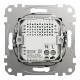 Розетка USB подвійна А+C, 2.4А, 230В, Чорний, Sedna Design SDD114402