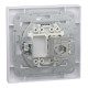 Розетка комп'ютерна, RJ45, кат.5е, STP, Біла, Asfora EPH5000121