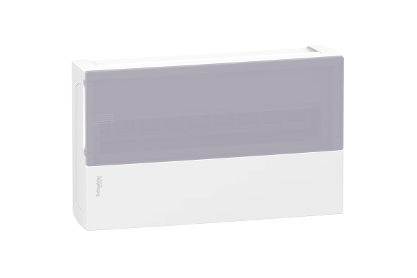 Щит MINI PRAGMA 1ряд/18 модулів, навісний, димчасті дверцята Schneider Electric MIP12118T