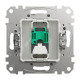 Комп'ютерна розетка RJ45, кат. 5e, неекр. UTP, Алюміній, Sedna Design SDD113451