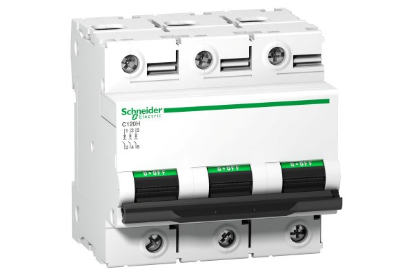 Автоматичний вимикач C120H 3P 63A B Schneider Electric A9N18423