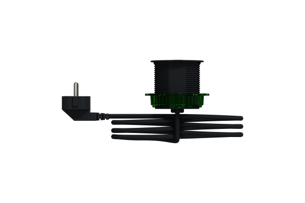 Розетка в стіл 220в з USB тип А, антрацит, Schneider Electric INS44005
