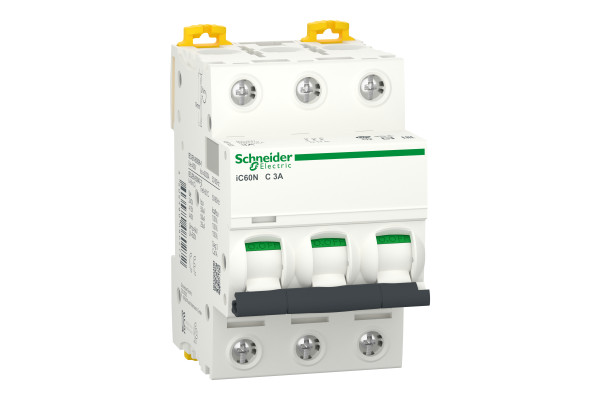 Автоматичний вимикач iC60N 3P 3A C Schneider Electric A9F74303