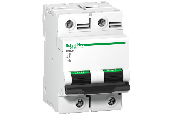Автоматичний вимикач C120H 2P 63A B Schneider Electric A9N18412