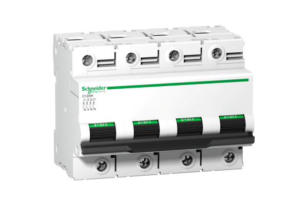 Автоматичний вимикач C120H 4P 63A B Schneider Electric A9N18434