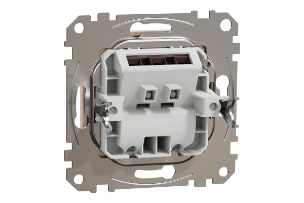 Розетка кабельна, 25А-250В, Бежевий, Sedna Design SDD112903