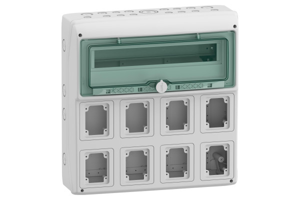 Щит MUREVA для промислових роз'ємів, 460х448х160, 18+1мод. Schneider Electric 13182