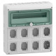 Щит MUREVA для промислових роз'ємів, 460х448х160, 18+1мод. Schneider Electric 13182