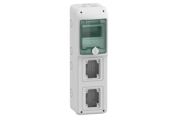 Щит MUREVA для промислових роз'ємів, 460х138х160, 5мод. Schneider Electric 13178