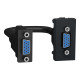 Розетка HD15 female (VGA) 1 модуль, антрацит, Unica NEW NU343254