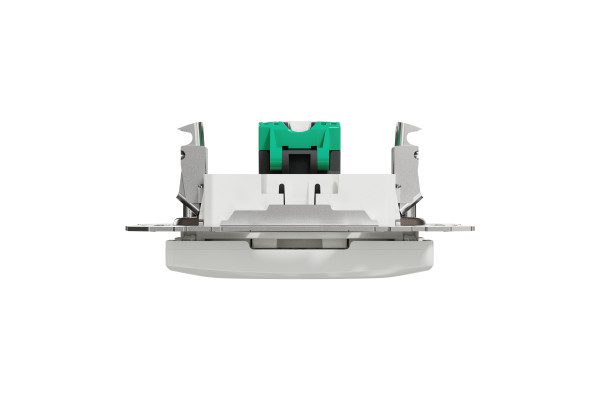 Комп'ютерна розетка RJ45, кат. 5e, неекр. UTP, Білий, Sedna Design SDD111451