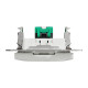 Комп'ютерна розетка RJ45, кат. 5e, неекр. UTP, Білий, Sedna Design SDD111451